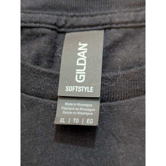 Beer Bear Deer Antlers Graphic T-Shirt Funny Novelty Black XL Gildan - Picture 2 of 5